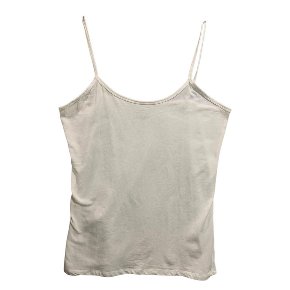 3X Bobbie Brooks Womens White Knit Camisole‎ Cotton Blend